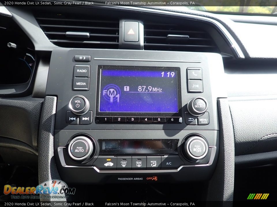 2020 Honda Civic LX Sedan Sonic Gray Pearl / Black Photo #15