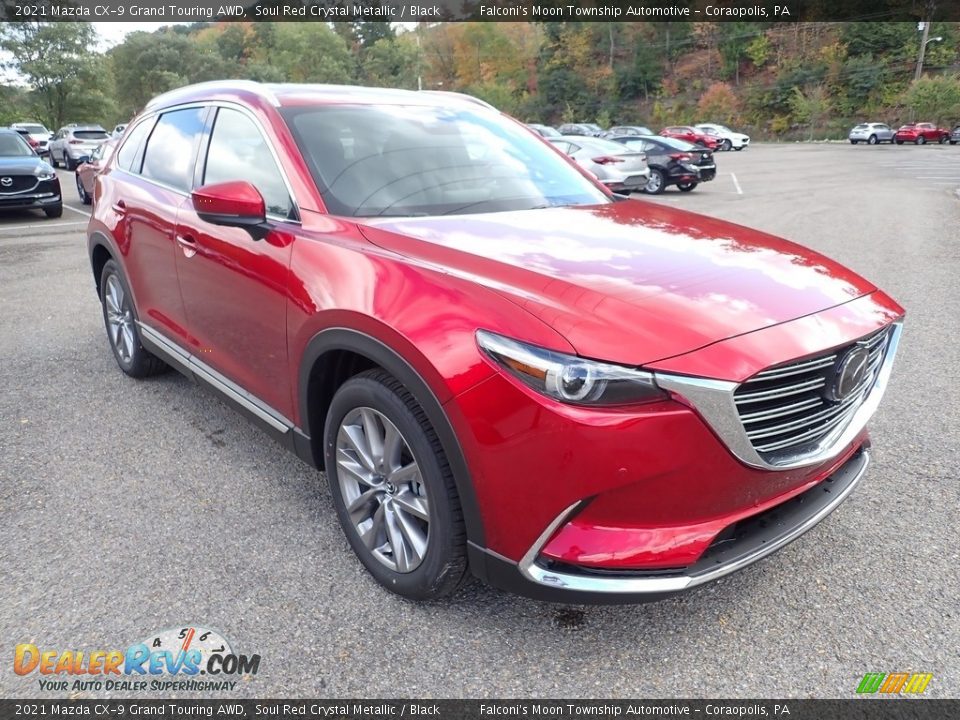 Front 3/4 View of 2021 Mazda CX-9 Grand Touring AWD Photo #3