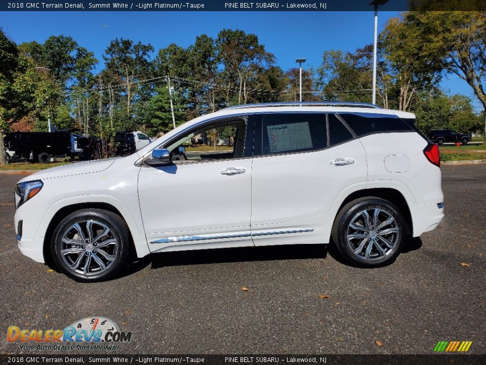 2018 GMC Terrain Denali Summit White / ­Light Platinum/­Taupe Photo #19