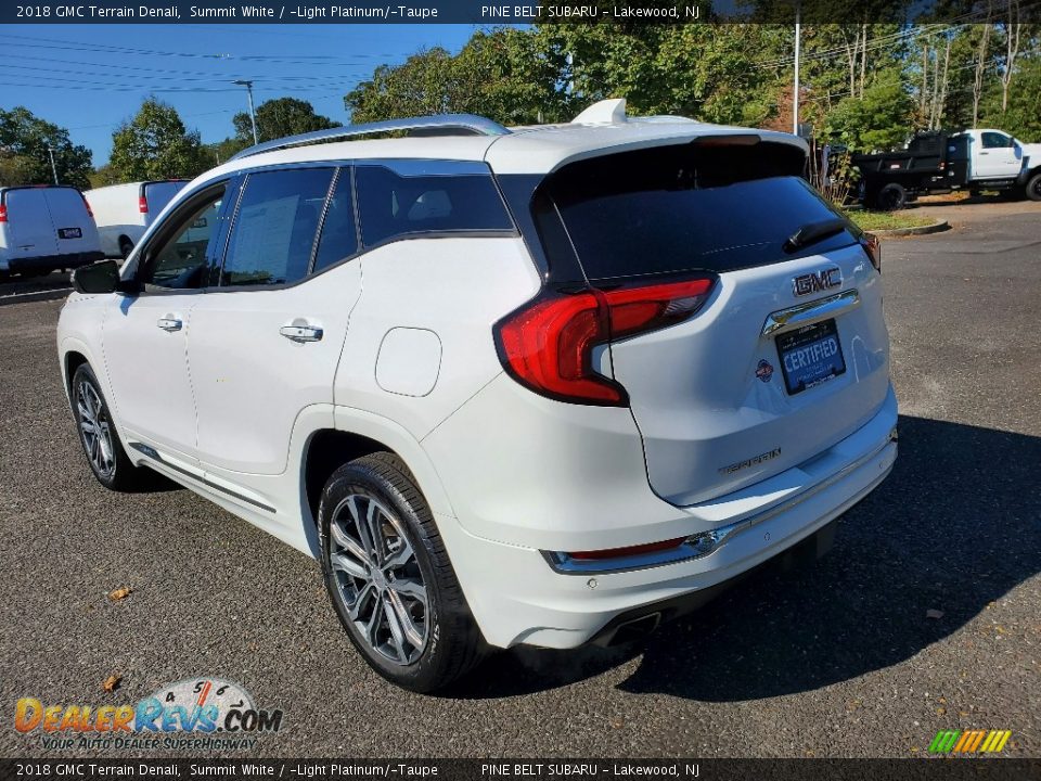 2018 GMC Terrain Denali Summit White / ­Light Platinum/­Taupe Photo #20