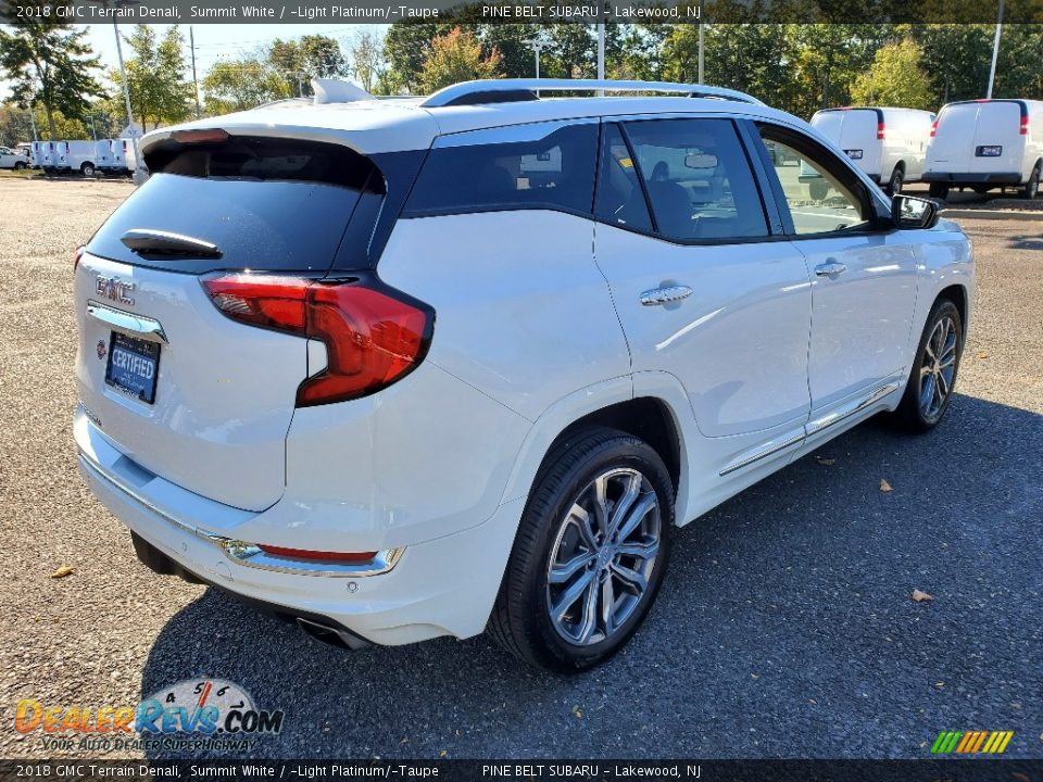 2018 GMC Terrain Denali Summit White / ­Light Platinum/­Taupe Photo #22