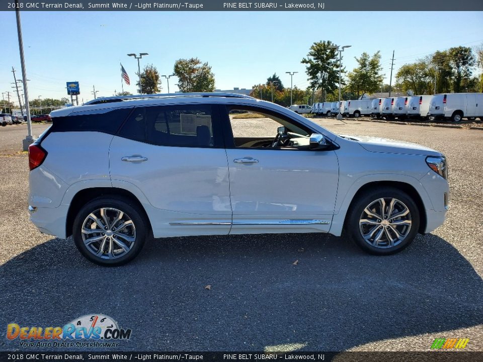 2018 GMC Terrain Denali Summit White / ­Light Platinum/­Taupe Photo #23