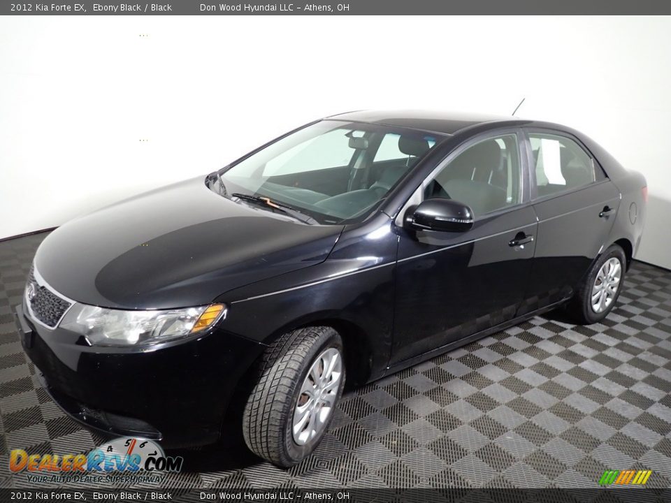 2012 Kia Forte EX Ebony Black / Black Photo #7