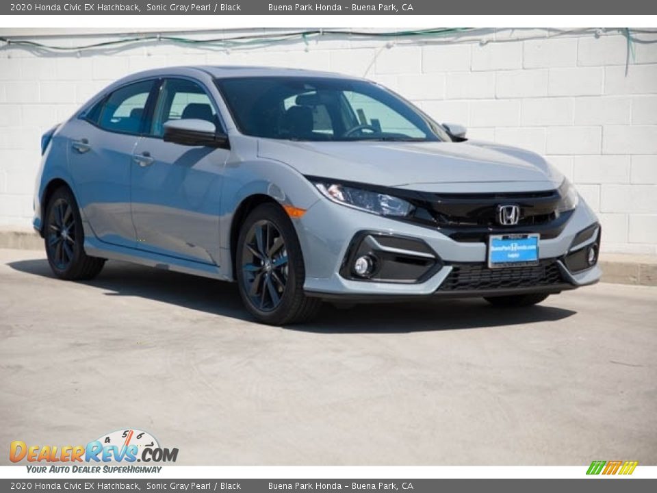 2020 Honda Civic EX Hatchback Sonic Gray Pearl / Black Photo #1
