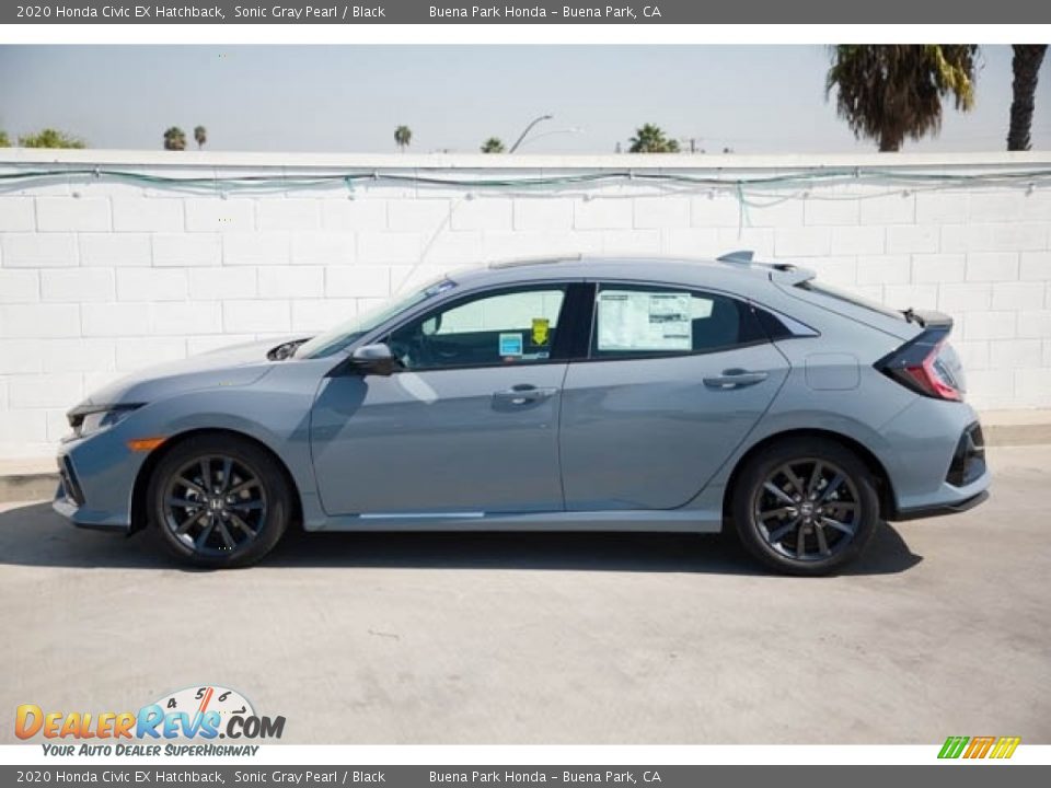 2020 Honda Civic EX Hatchback Sonic Gray Pearl / Black Photo #4