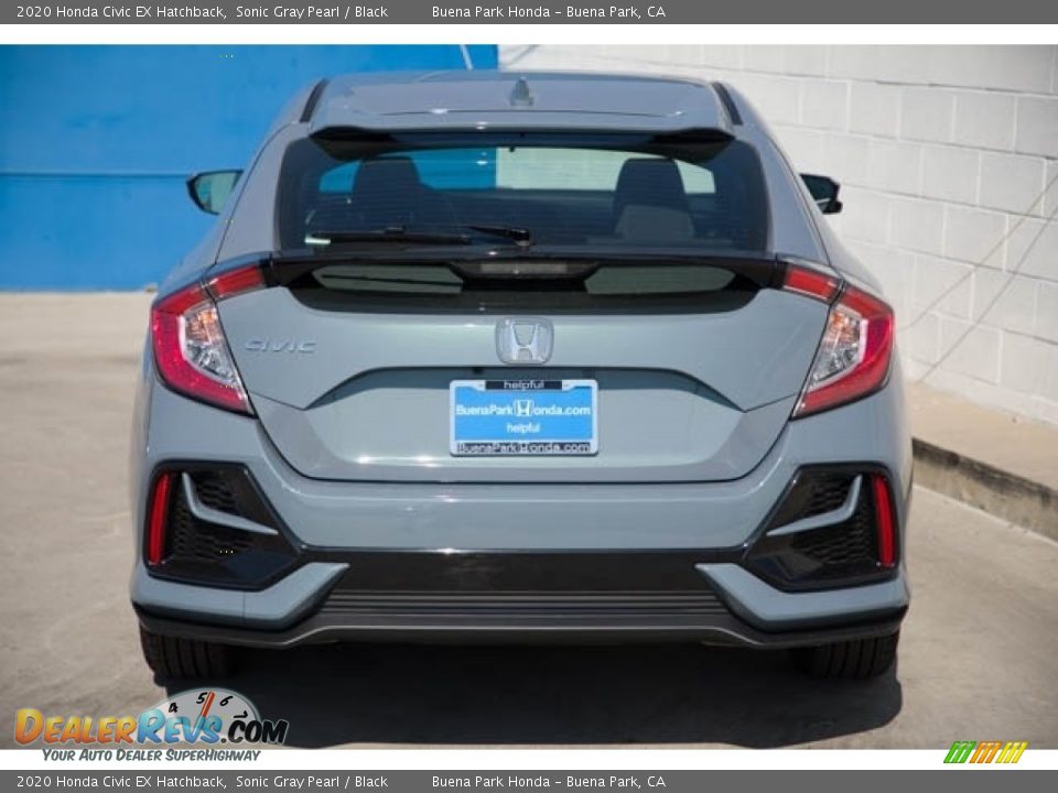 2020 Honda Civic EX Hatchback Sonic Gray Pearl / Black Photo #5