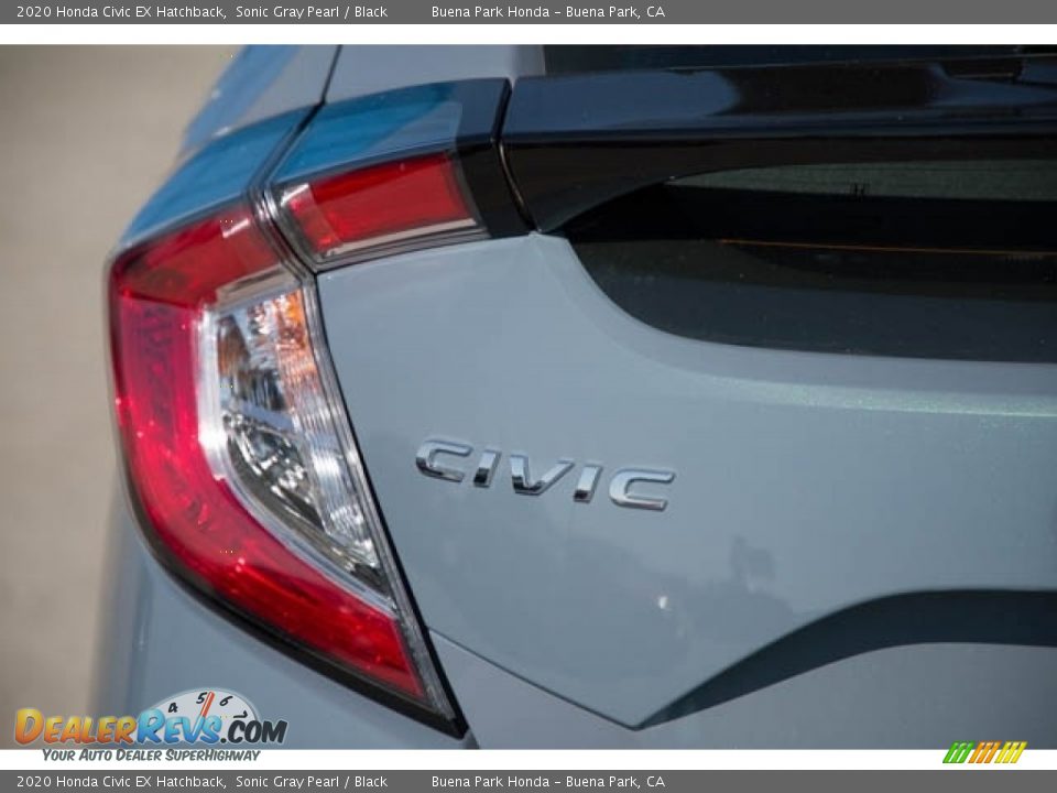 2020 Honda Civic EX Hatchback Sonic Gray Pearl / Black Photo #6