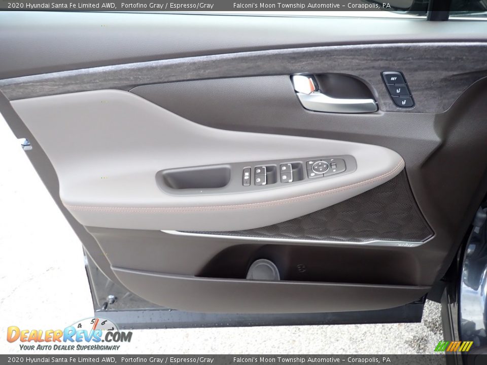 2020 Hyundai Santa Fe Limited AWD Portofino Gray / Espresso/Gray Photo #11