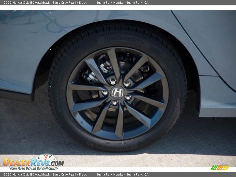 2020 Honda Civic EX Hatchback Sonic Gray Pearl / Black Photo #12