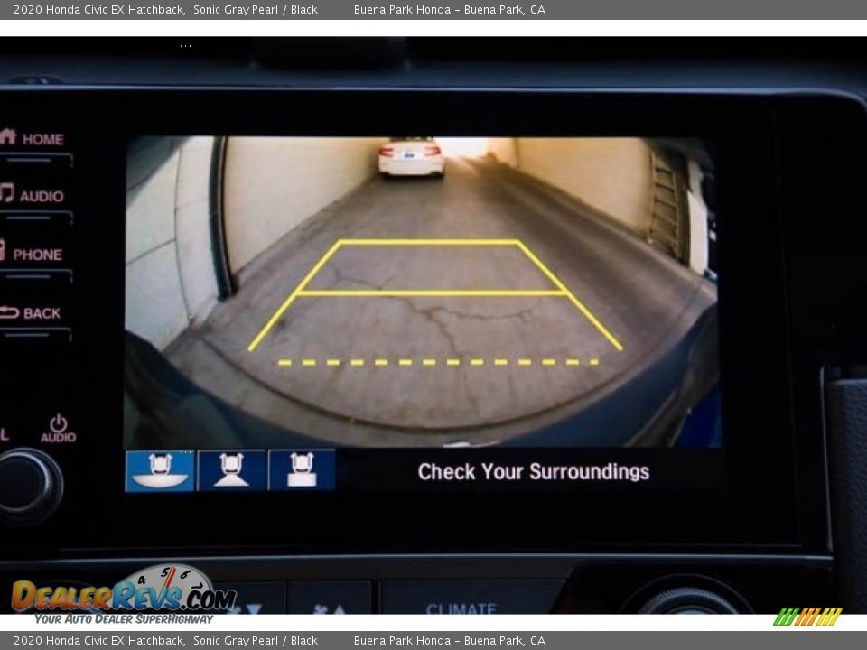 2020 Honda Civic EX Hatchback Sonic Gray Pearl / Black Photo #14