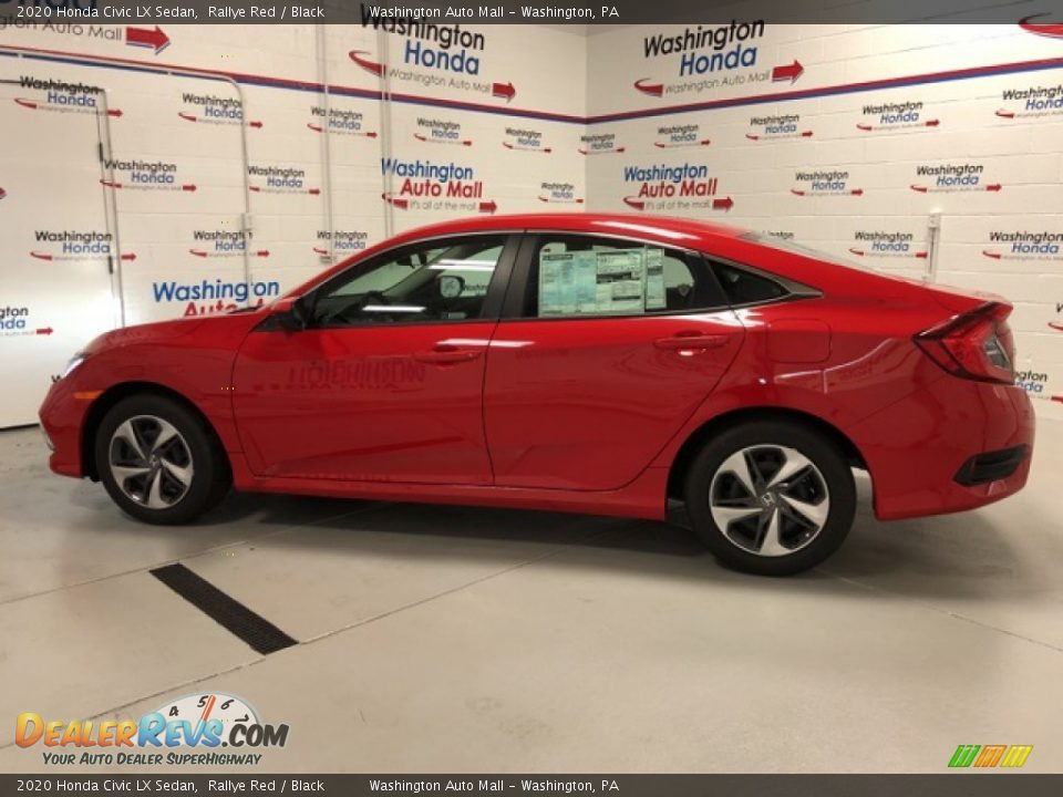 2020 Honda Civic LX Sedan Rallye Red / Black Photo #2