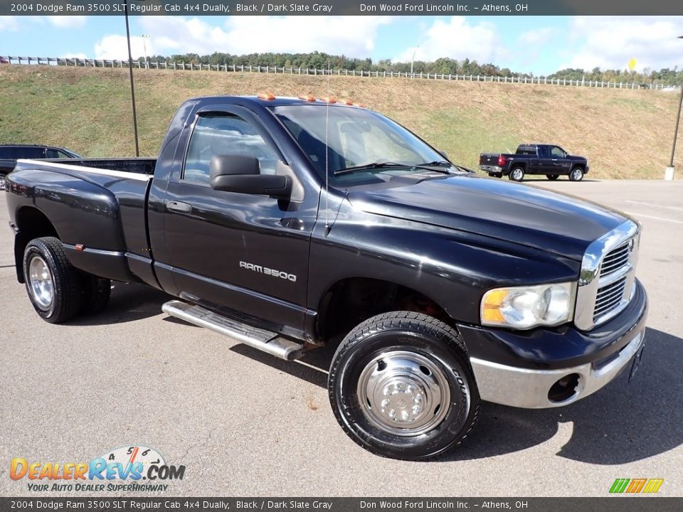 Front 3/4 View of 2004 Dodge Ram 3500 SLT Regular Cab 4x4 Dually Photo #2