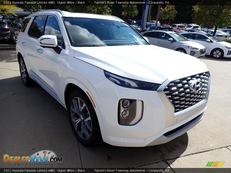 2021 Hyundai Palisade Limited AWD Hyper White / Black Photo #3