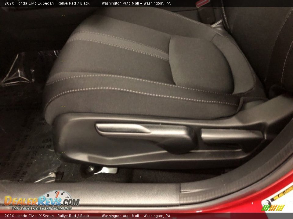 2020 Honda Civic LX Sedan Rallye Red / Black Photo #7