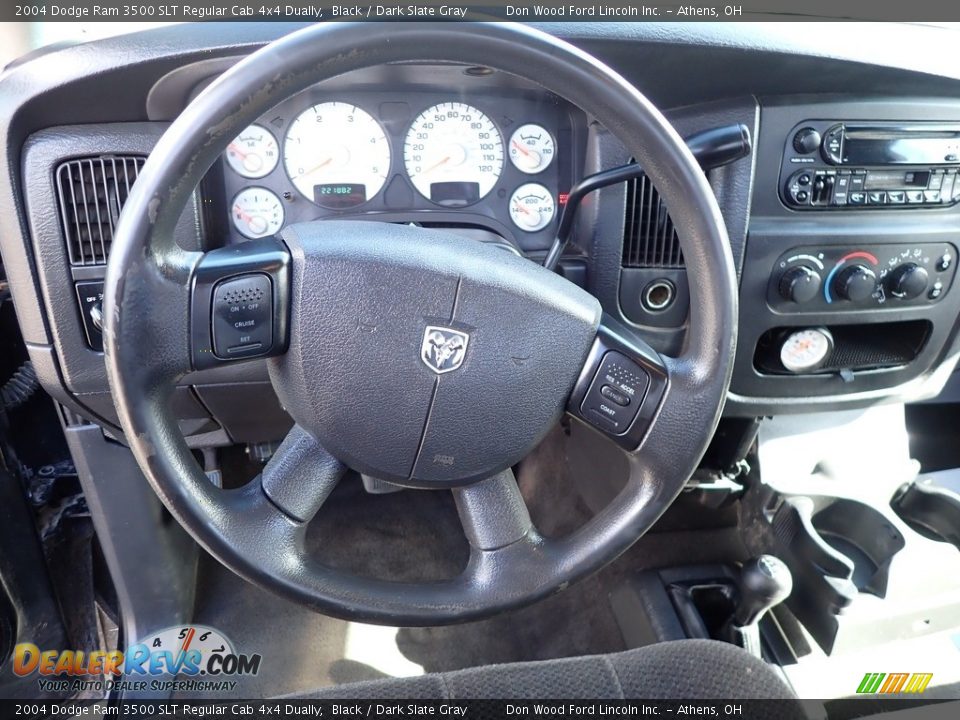 2004 Dodge Ram 3500 SLT Regular Cab 4x4 Dually Steering Wheel Photo #20