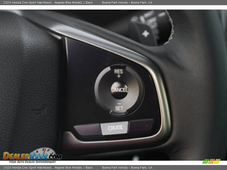 2020 Honda Civic Sport Hatchback Aegean Blue Metallic / Black Photo #17