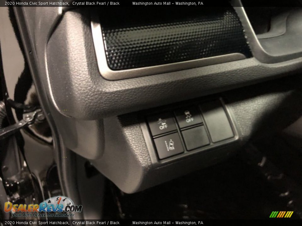 2020 Honda Civic Sport Hatchback Crystal Black Pearl / Black Photo #8