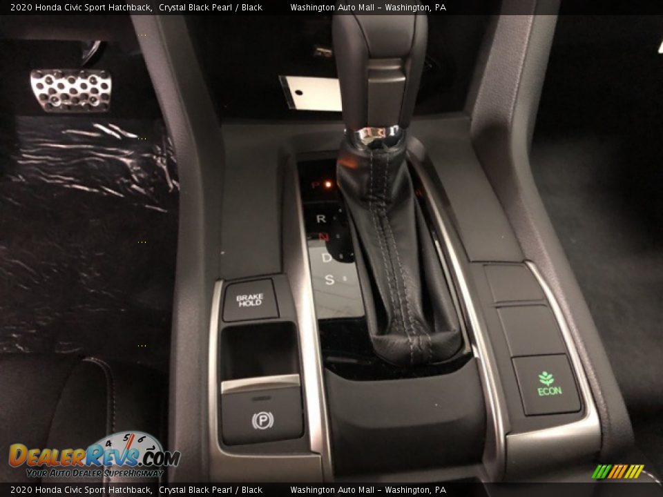 2020 Honda Civic Sport Hatchback Crystal Black Pearl / Black Photo #13