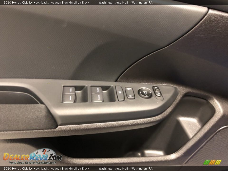2020 Honda Civic LX Hatchback Aegean Blue Metallic / Black Photo #6