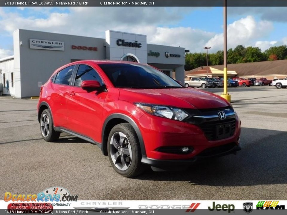 2018 Honda HR-V EX AWD Milano Red / Black Photo #1