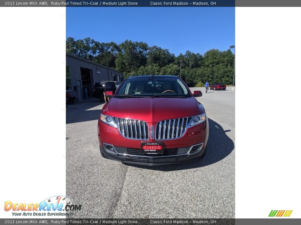 2013 Lincoln MKX AWD Ruby Red Tinted Tri-Coat / Medium Light Stone Photo #2
