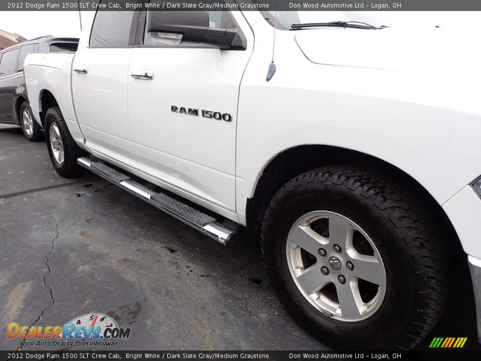 2012 Dodge Ram 1500 SLT Crew Cab Bright White / Dark Slate Gray/Medium Graystone Photo #3