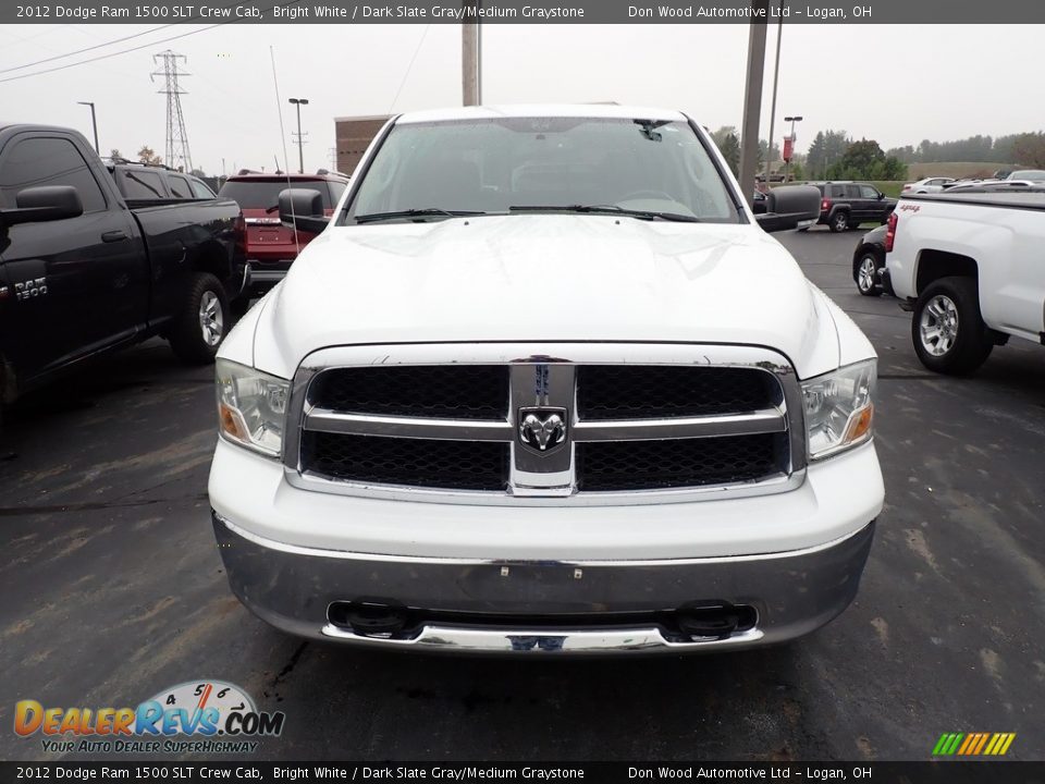 2012 Dodge Ram 1500 SLT Crew Cab Bright White / Dark Slate Gray/Medium Graystone Photo #4