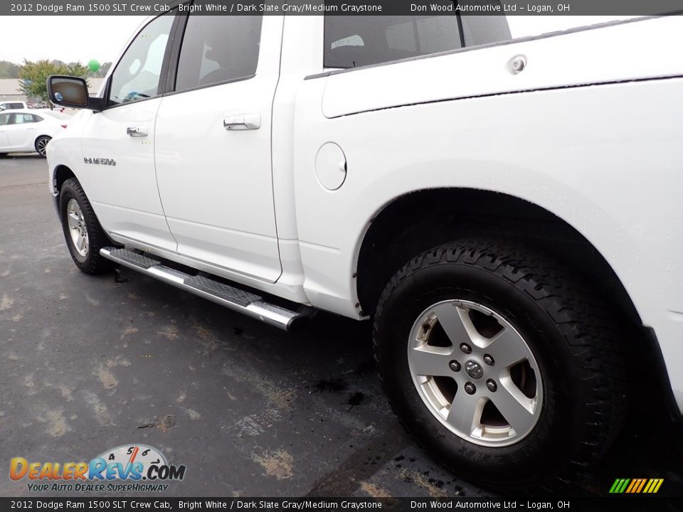 2012 Dodge Ram 1500 SLT Crew Cab Bright White / Dark Slate Gray/Medium Graystone Photo #9