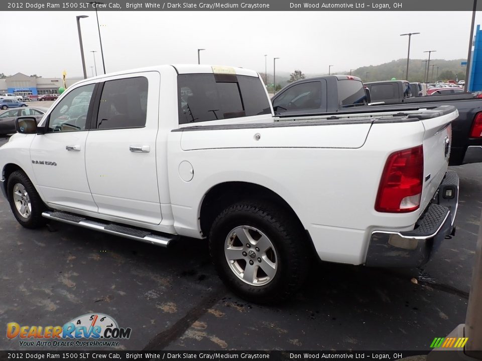 2012 Dodge Ram 1500 SLT Crew Cab Bright White / Dark Slate Gray/Medium Graystone Photo #10