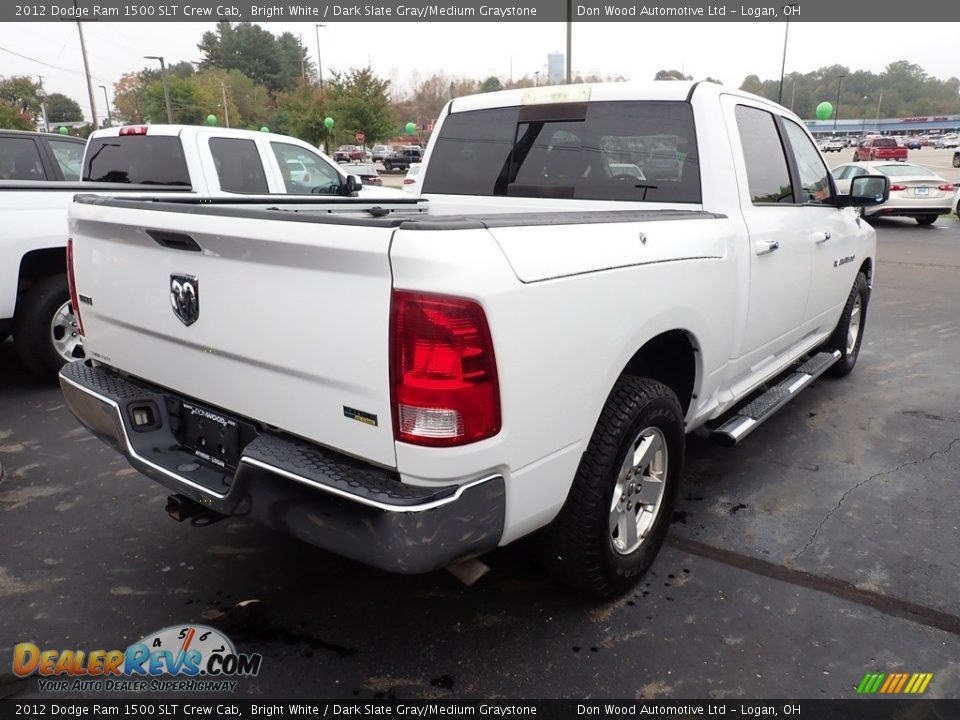 2012 Dodge Ram 1500 SLT Crew Cab Bright White / Dark Slate Gray/Medium Graystone Photo #12