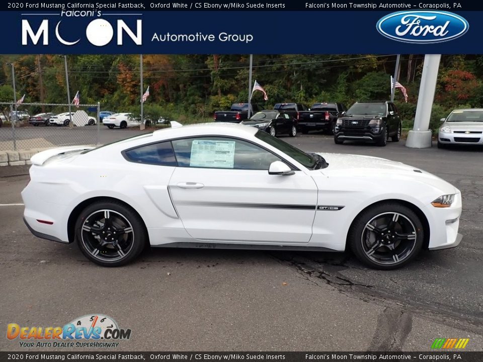 2020 Ford Mustang California Special Fastback Oxford White / CS Ebony w/Miko Suede Inserts Photo #1