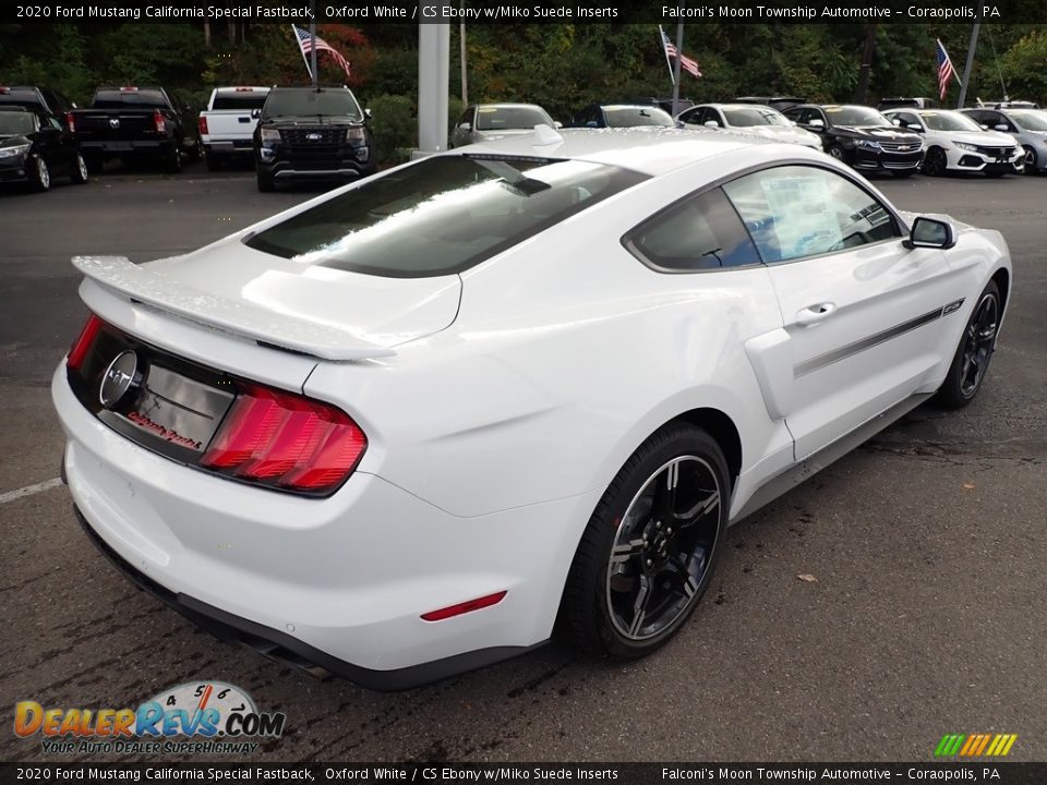 2020 Ford Mustang California Special Fastback Oxford White / CS Ebony w/Miko Suede Inserts Photo #2