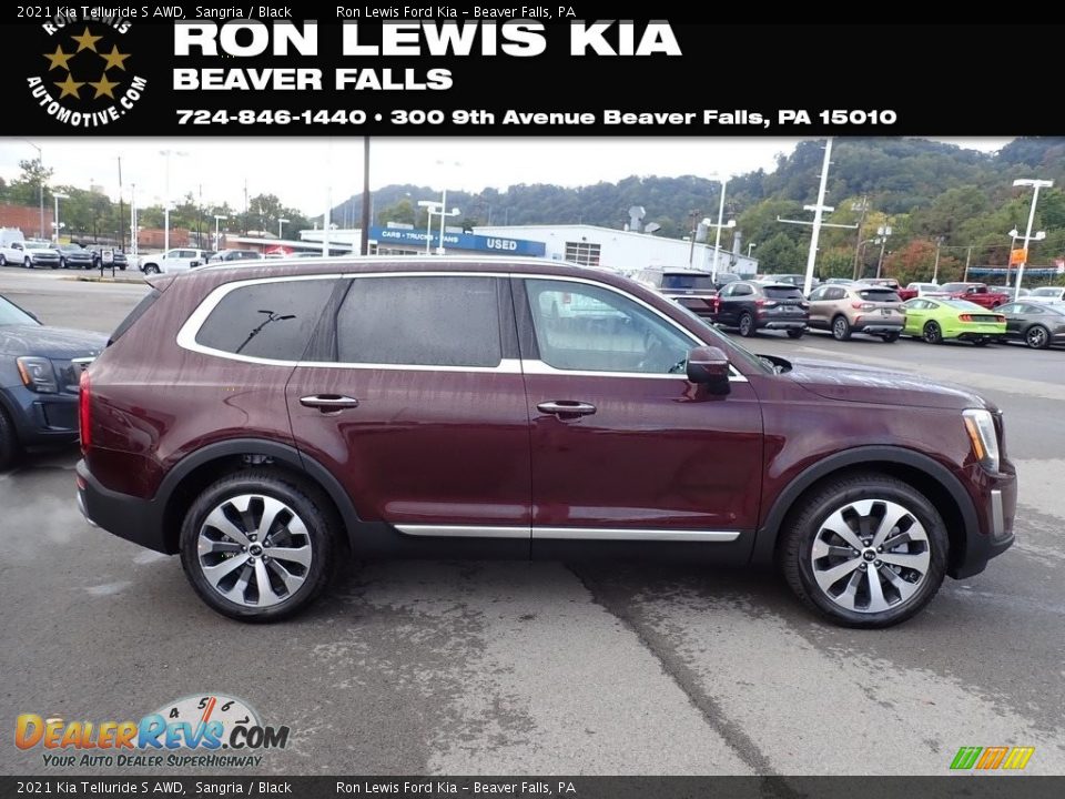 2021 Kia Telluride S AWD Sangria / Black Photo #1