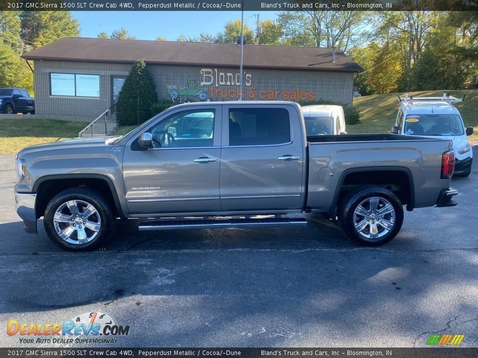 2017 GMC Sierra 1500 SLT Crew Cab 4WD Pepperdust Metallic / Cocoa/­Dune Photo #1