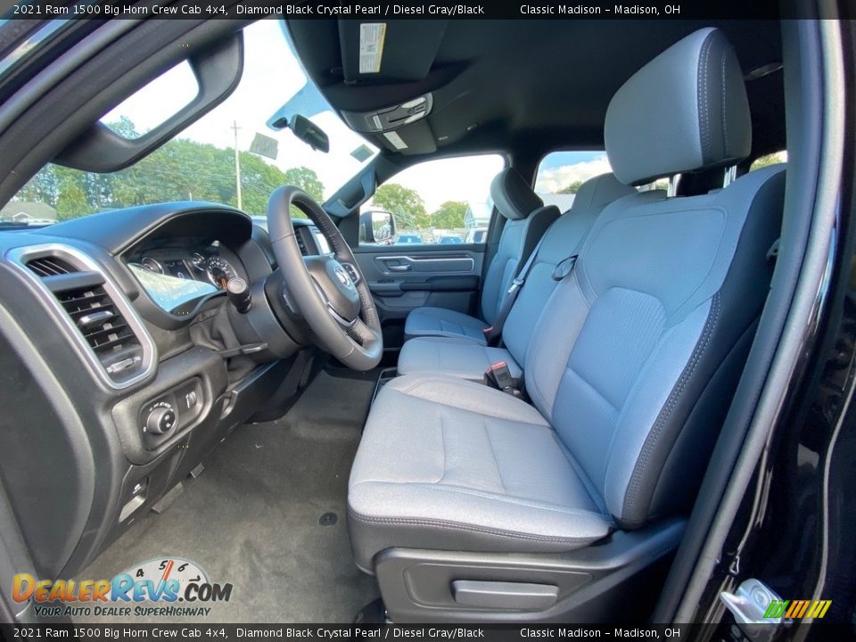 Diesel Gray/Black Interior - 2021 Ram 1500 Big Horn Crew Cab 4x4 Photo #2