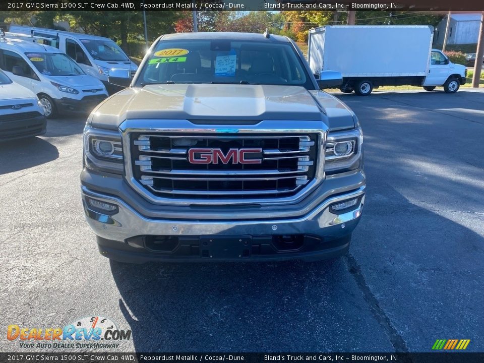 2017 GMC Sierra 1500 SLT Crew Cab 4WD Pepperdust Metallic / Cocoa/­Dune Photo #3