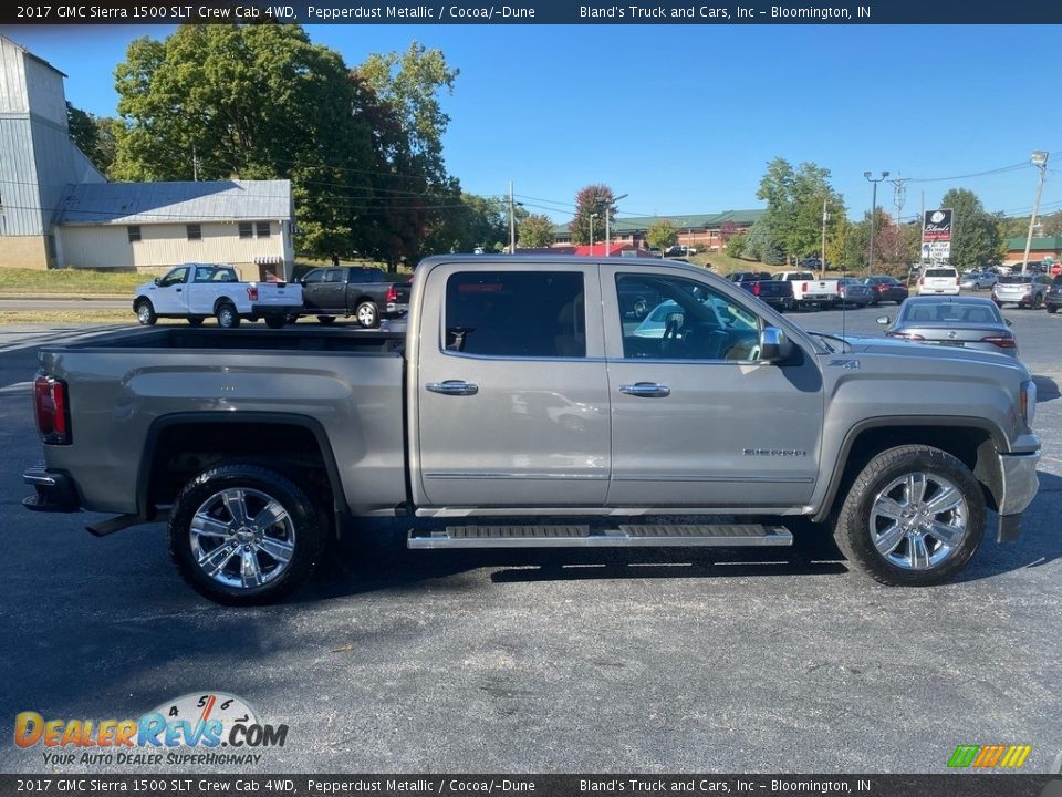 2017 GMC Sierra 1500 SLT Crew Cab 4WD Pepperdust Metallic / Cocoa/­Dune Photo #5