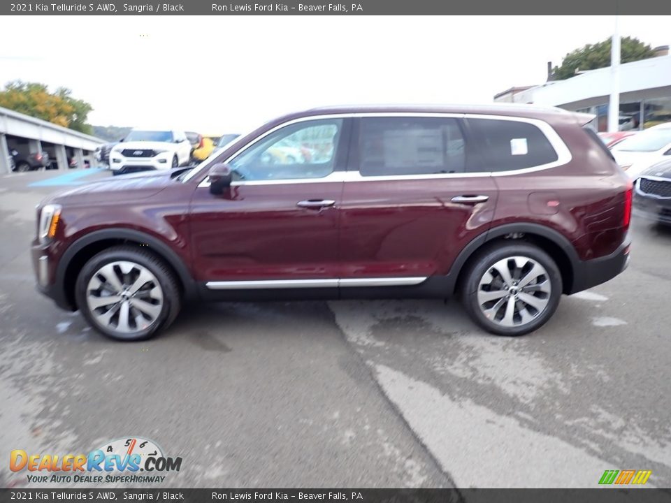 2021 Kia Telluride S AWD Sangria / Black Photo #6