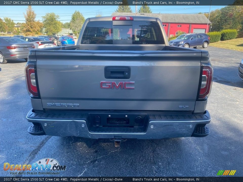 2017 GMC Sierra 1500 SLT Crew Cab 4WD Pepperdust Metallic / Cocoa/­Dune Photo #7