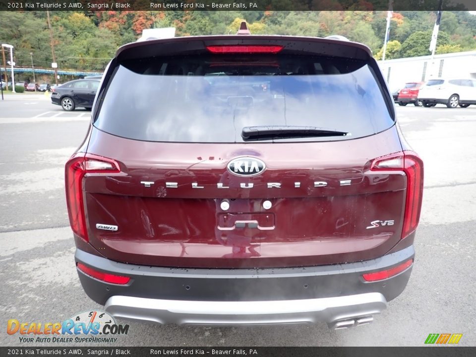 2021 Kia Telluride S AWD Sangria / Black Photo #8