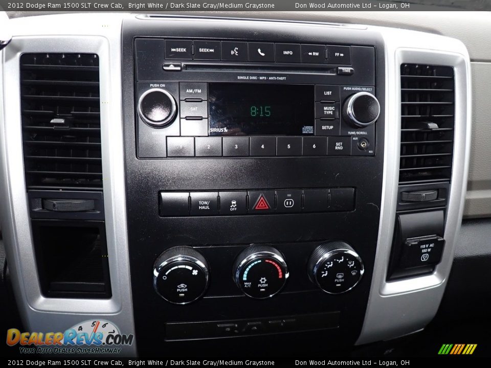 2012 Dodge Ram 1500 SLT Crew Cab Bright White / Dark Slate Gray/Medium Graystone Photo #23