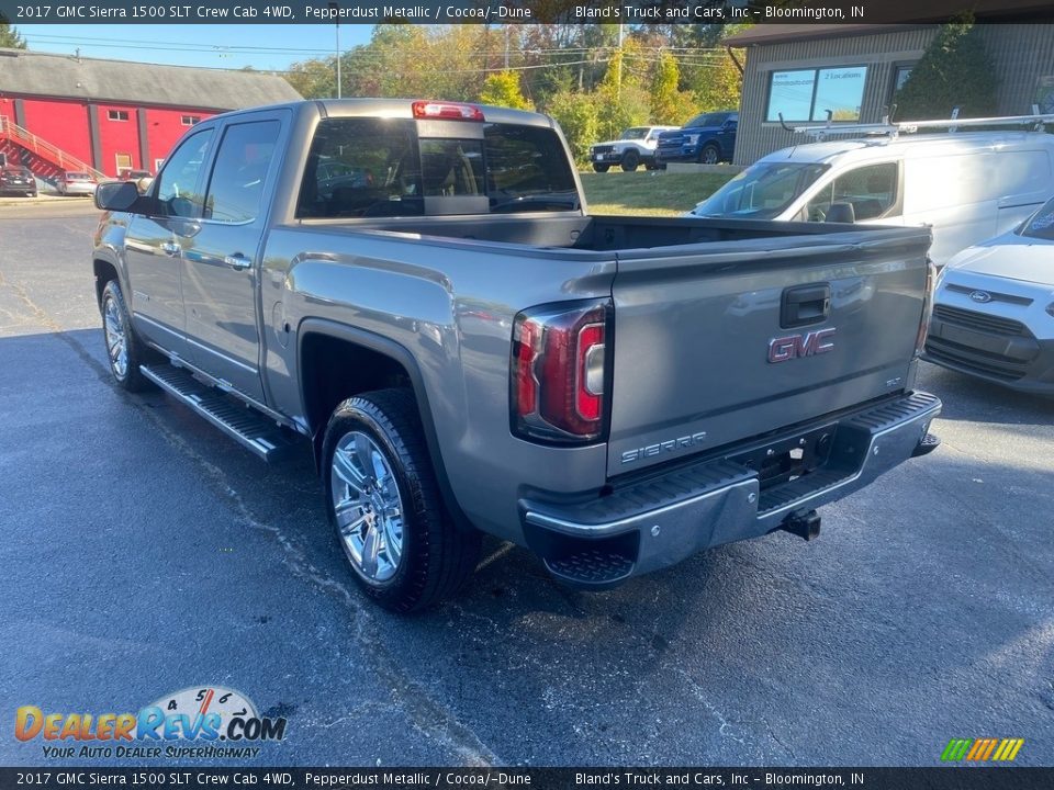 2017 GMC Sierra 1500 SLT Crew Cab 4WD Pepperdust Metallic / Cocoa/­Dune Photo #8