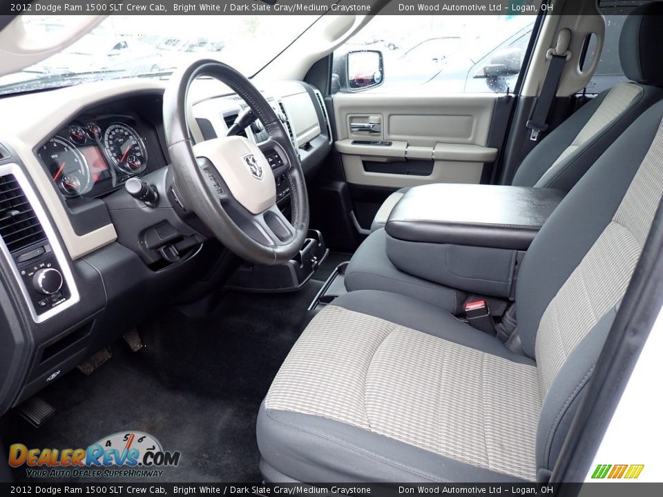 Dark Slate Gray/Medium Graystone Interior - 2012 Dodge Ram 1500 SLT Crew Cab Photo #25