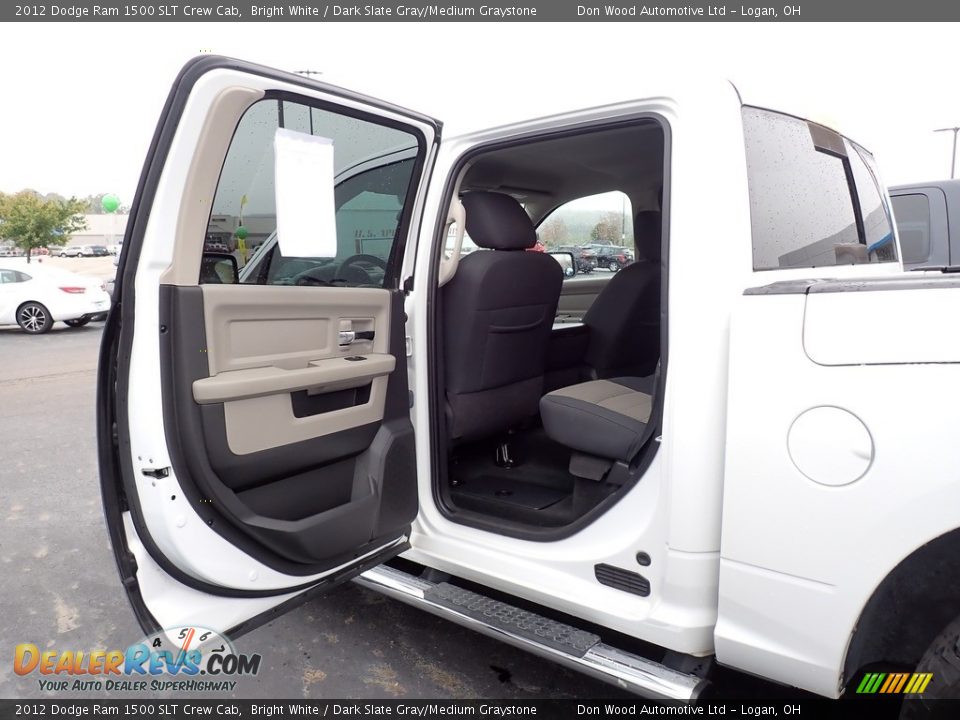 2012 Dodge Ram 1500 SLT Crew Cab Bright White / Dark Slate Gray/Medium Graystone Photo #26