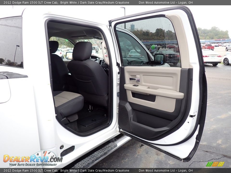 2012 Dodge Ram 1500 SLT Crew Cab Bright White / Dark Slate Gray/Medium Graystone Photo #29