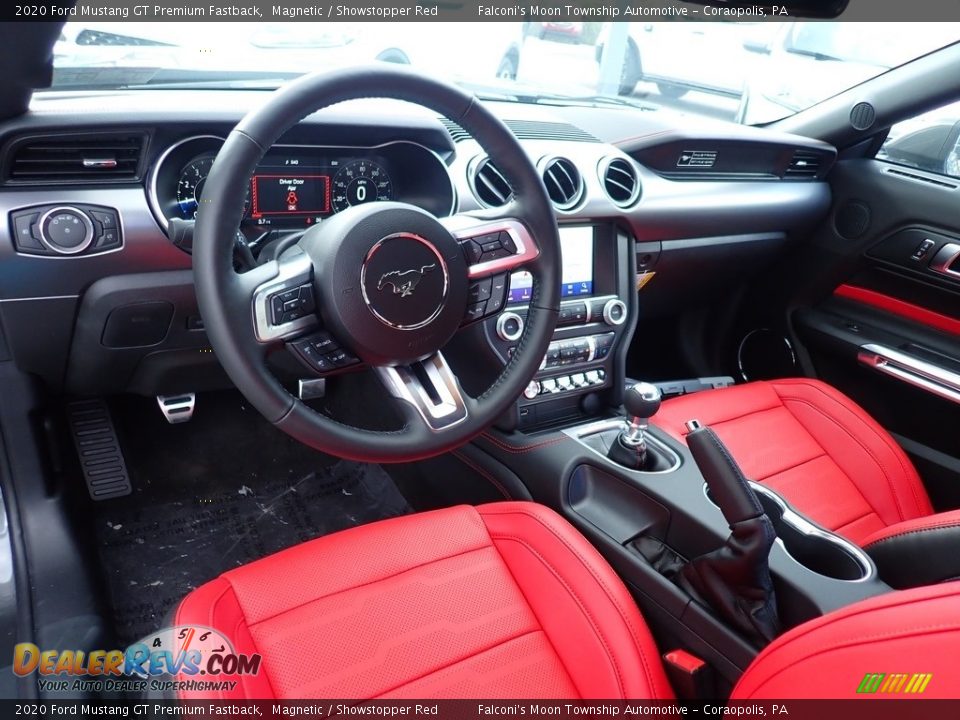 Front Seat of 2020 Ford Mustang GT Premium Fastback Photo #10