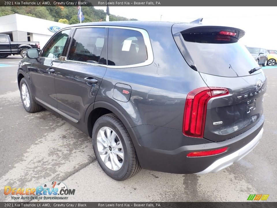 2021 Kia Telluride LX AWD Gravity Gray / Black Photo #7