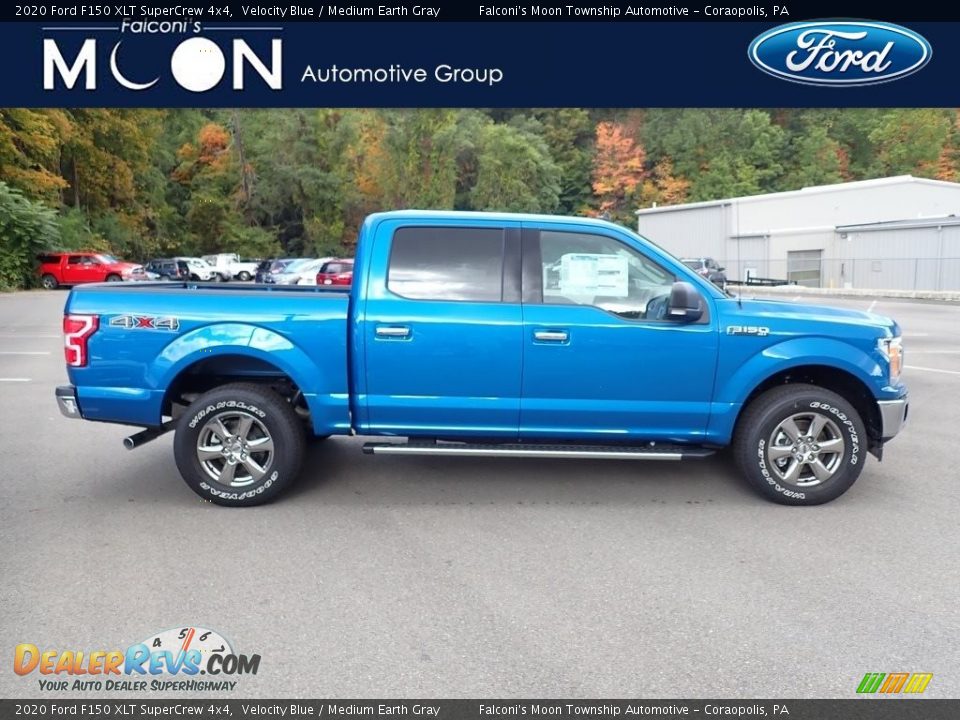 2020 Ford F150 XLT SuperCrew 4x4 Velocity Blue / Medium Earth Gray Photo #1