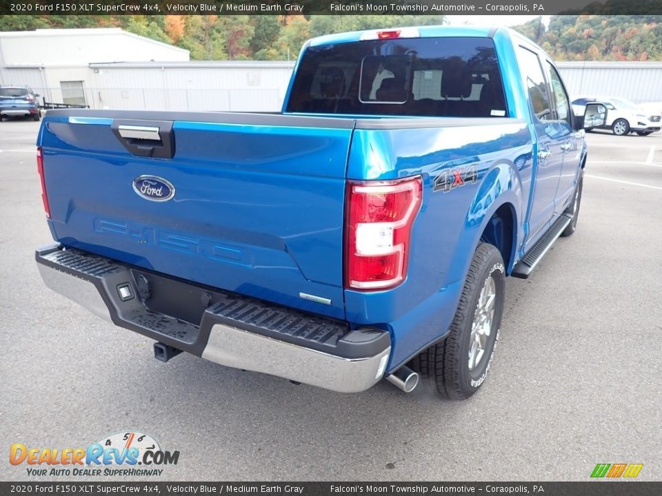 2020 Ford F150 XLT SuperCrew 4x4 Velocity Blue / Medium Earth Gray Photo #2