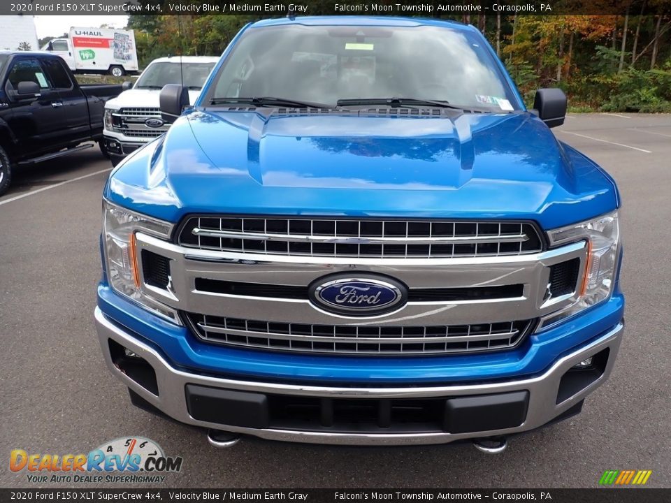 2020 Ford F150 XLT SuperCrew 4x4 Velocity Blue / Medium Earth Gray Photo #4